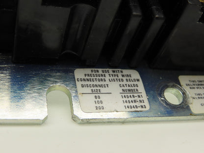 Allen Bradley 1494F-N60 Switch Fused 60A 600V Operator Handle
