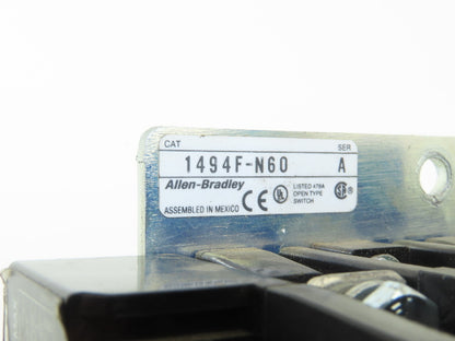 Allen Bradley 1494F-N60 Switch Fused 60A 600V Operator Handle