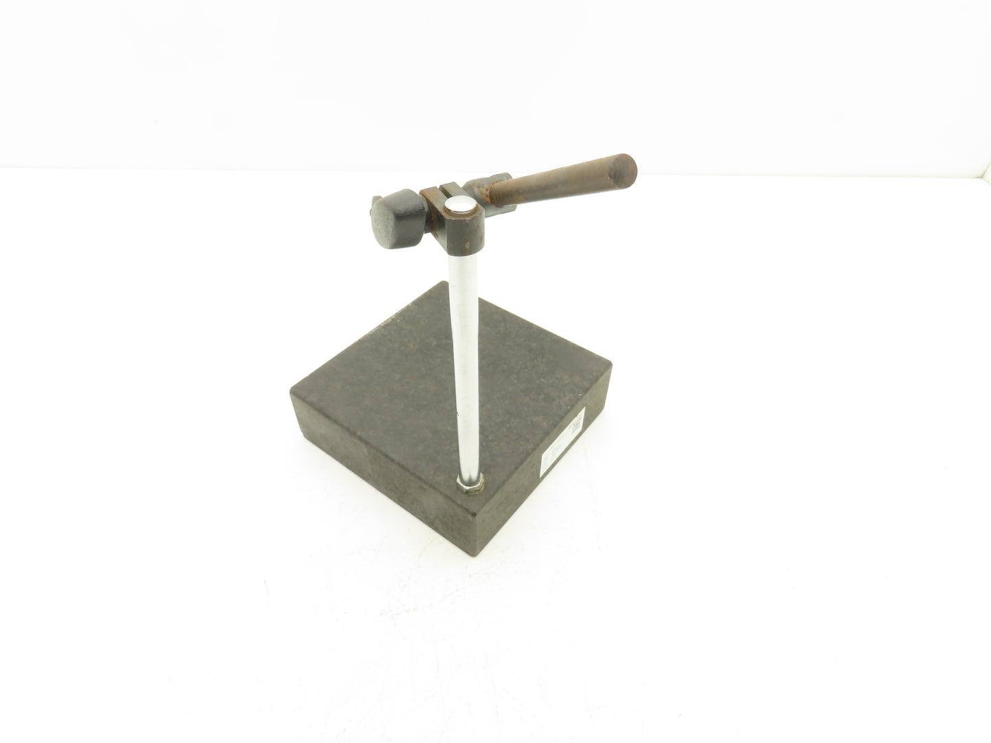 Mitutoyo 6x6x2" Graplate Granite Indicator Stand Inspection Plate Adj Arm