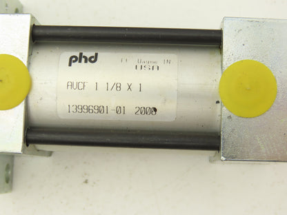 phd AVCF 1 1/8 X 1 Pneumatic Air Cylinder 1-1/8" Bore 1" Stroke 150PSI Lot of 6
