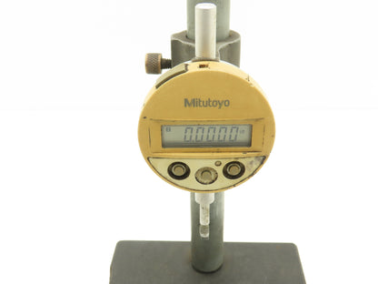 6x6x2" Granite Indicator Stand Mount Inspection Plate w/Mitutoyo Gage 0-1/2"