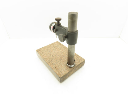 Starrett 12x8x2" Granite Indicator Stand Mount Inspection Plate w/Mitutoyo Gage