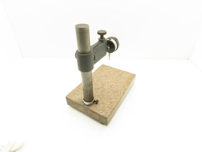 Starrett 12x8x2" Granite Indicator Stand Mount Inspection Plate w/Mitutoyo Gage