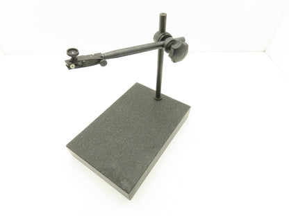 12x8x2" Black Granite Indicator Stand Mount Inspection Plate 10" Adjustable Arm