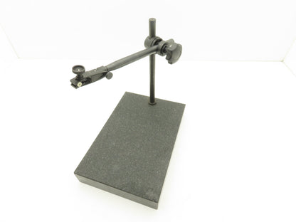 12x8x2" Black Granite Indicator Stand Mount Inspection Plate 10" Adjustable Arm