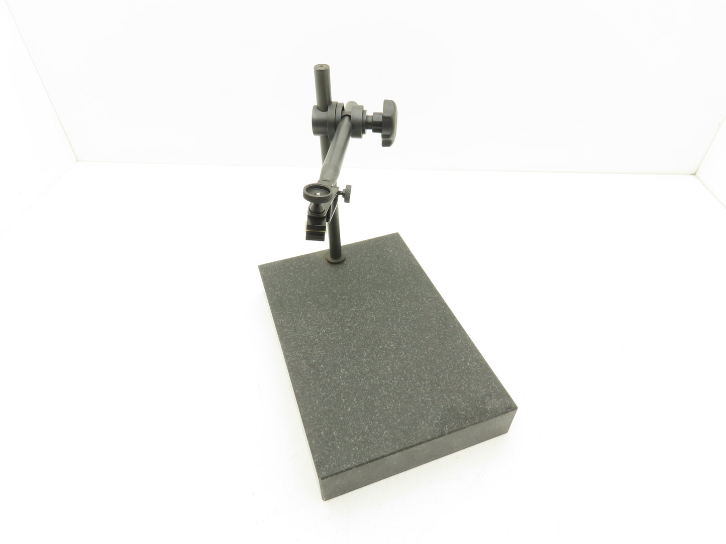 12x8x2" Black Granite Indicator Stand Mount Inspection Plate 10" Adjustable Arm