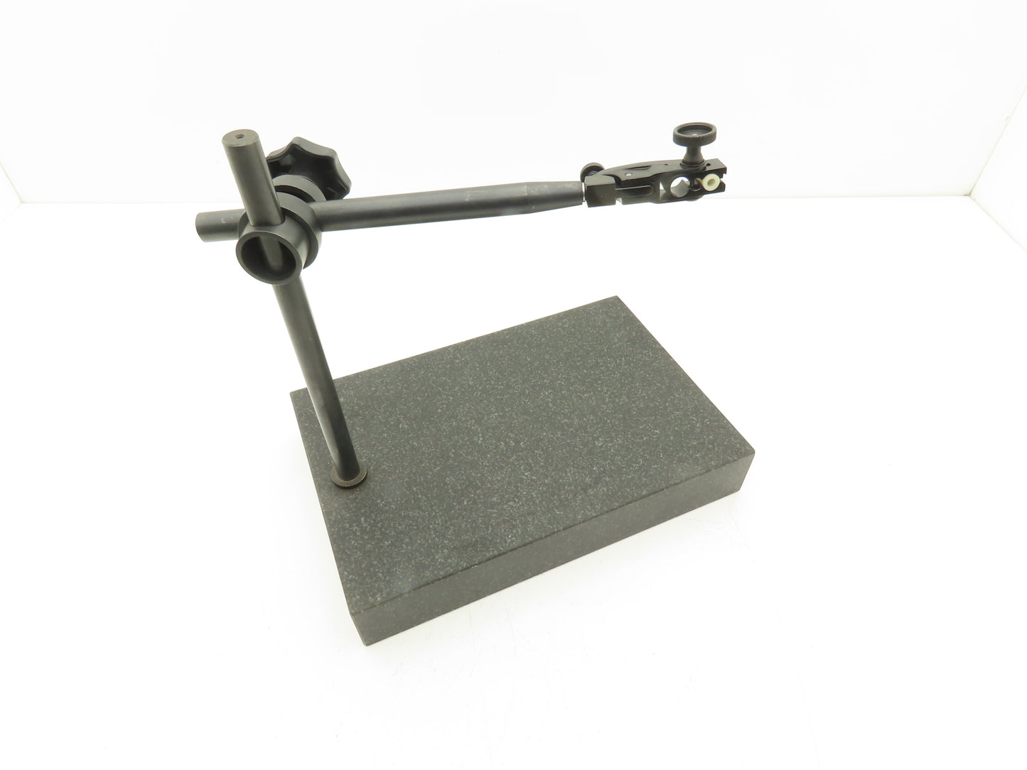 12x8x2" Black Granite Indicator Stand Mount Inspection Plate 10" Adjustable Arm