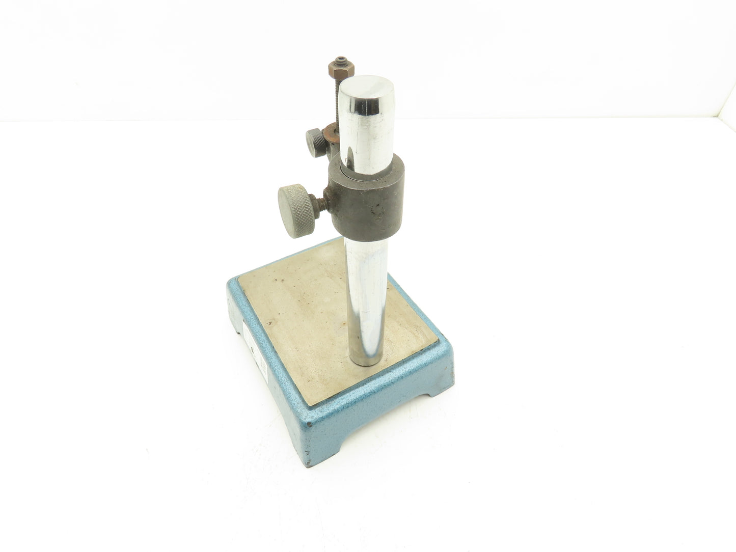 Fowler 7.5"H Post Dial Gage Indicator Stand Mount Steel Base 5-1/2"x 4-1/4"