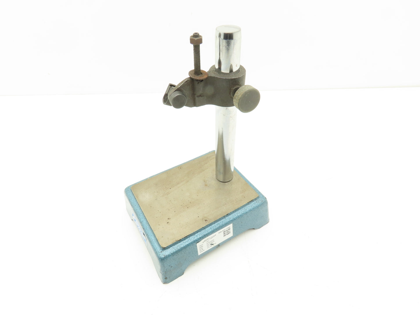 Fowler 7.5"H Post Dial Gage Indicator Stand Mount Steel Base 5-1/2"x 4-1/4"