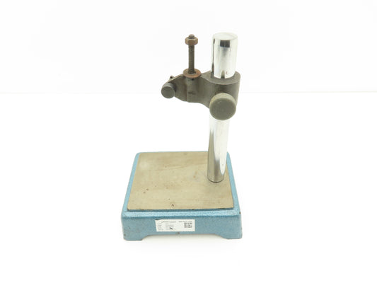 Fowler 7.5"H Post Dial Gage Indicator Stand Mount Steel Base 5-1/2"x 4-1/4"