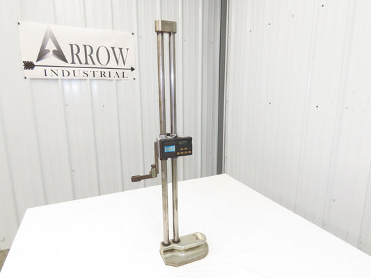 Fowler 54-174-224 Twin Beam Dual Post Digital Height Gage 0-24" Range 600mm
