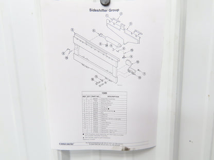 Cascade 150D-SSS-C002-00 Forklift Class 4 SideShift Attachment 25" x 48" Wide