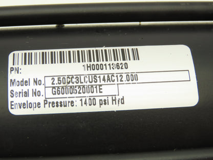 Parker 2.50CC3LCUS14AC12.000 Hydraulic Cylinder 2.5" Bore 12" Stroke 1400PSI