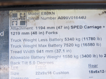 Speedshield M-FM2A-HYS-01 Tracker Display Module 8807954 Off Hyster E80XN