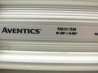 Aventics R481617686 Pneumatic Air Cylinder 1.5" Bore 16" Stroke 145 PSI