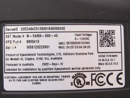 Speedshield M-VAMA-G63-40 Velocity Asset Manager Module Off Hyster E80XN