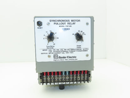 Basler PRP320 Electric Synchronous Motor Pull-out Relay 120/208/240/480V 6VA