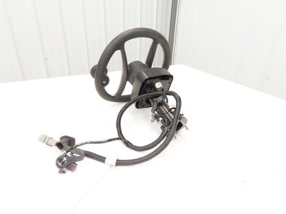 Hyster 8808585 Forklift Steering Wheel & Bracket Assembly Removed From E80XN