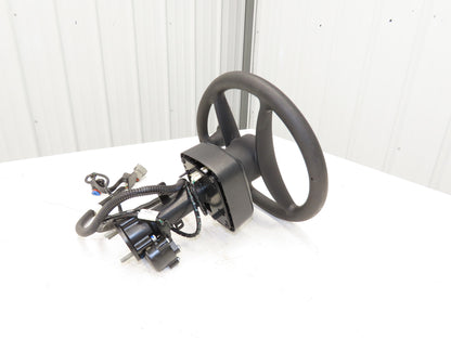 Hyster 8808585 Forklift Steering Wheel & Bracket Assembly Removed From E80XN