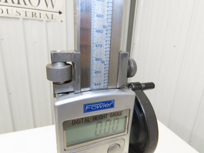 Fowler 54-175-024-0 E Plus Digital Z Height Gage 0-24" Range 600mm .0005"