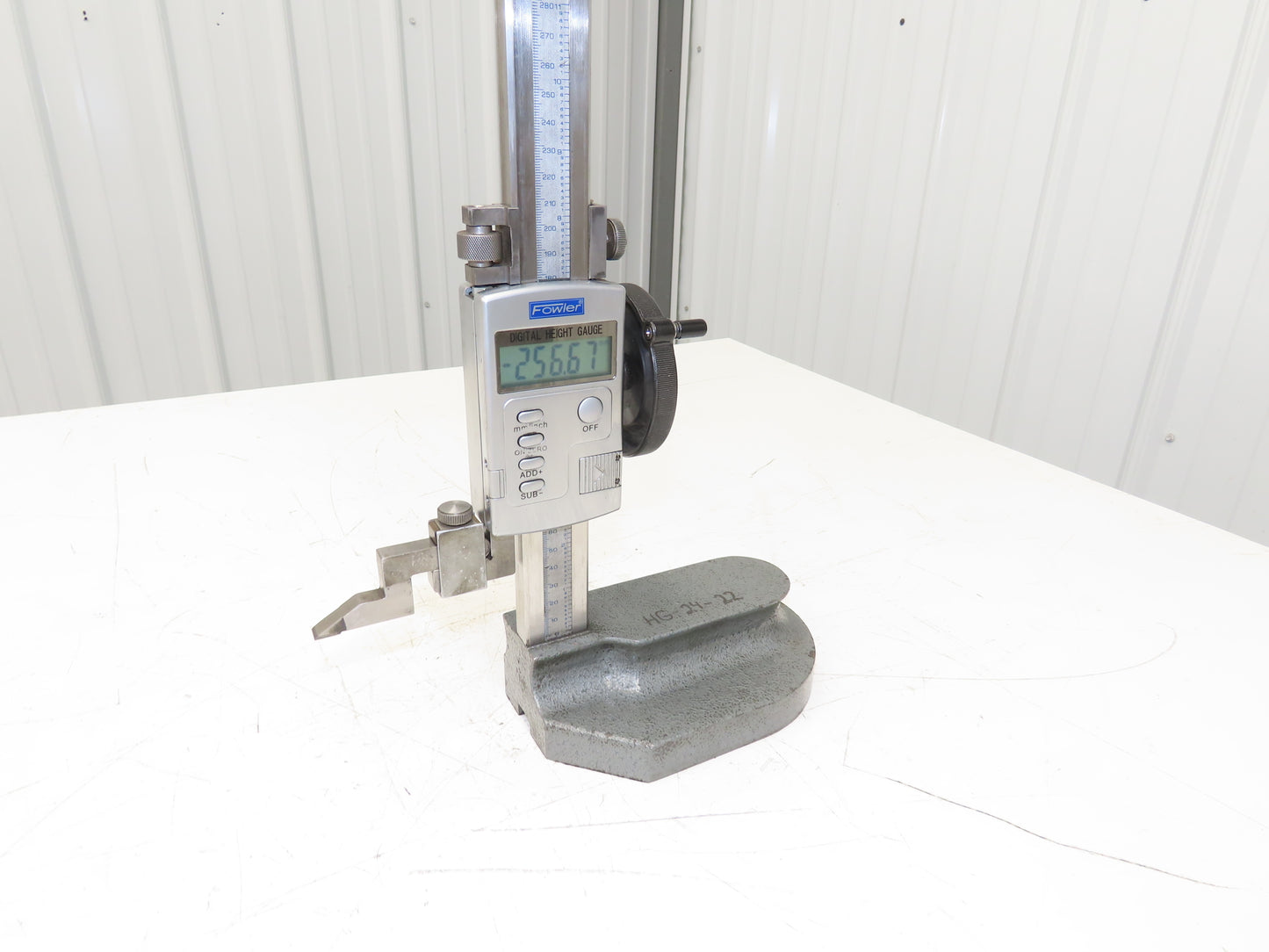 Fowler 54-175-024-0 E Plus Digital Z Height Gage 0-24" Range 600mm .0005"