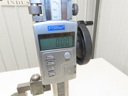 Fowler 54-175-024-0 E Plus Digital Z Height Gage 0-24" Range 600mm .0005"