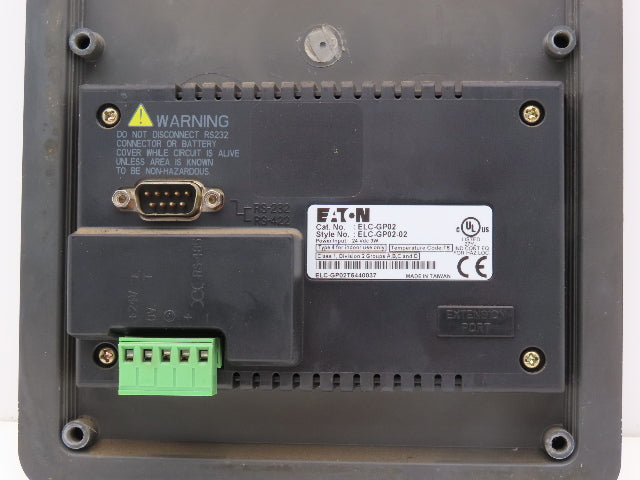 Eaton ELC-GP02 Operator Interface Monitor Screen Display ELCGP0202