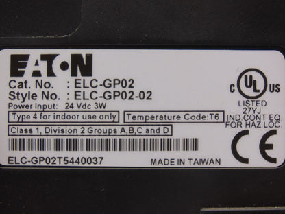 Eaton ELC-GP02 Operator Interface Monitor Screen Display ELCGP0202