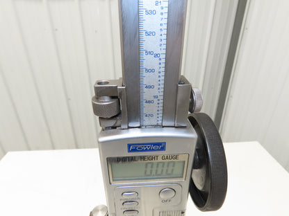 Fowler 54-175-024-0 E Plus Digital Z Height Gage 0-24" Range 600mm 6" Scriber