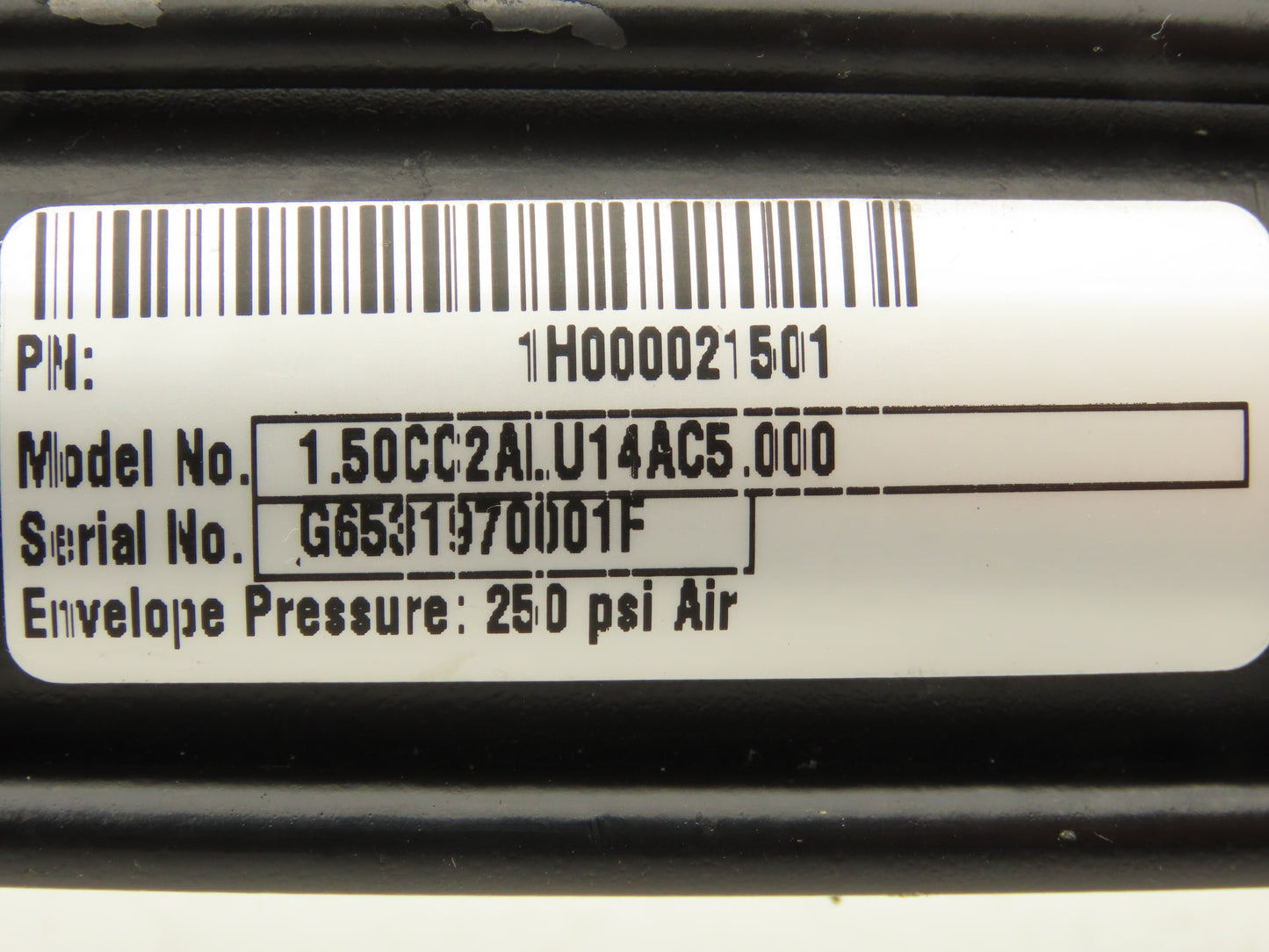 Parker 1.50CC2ALU14AC5.000 Pneumatic Air Cylinder 1.5" Bore 5" Stroke 250PSI