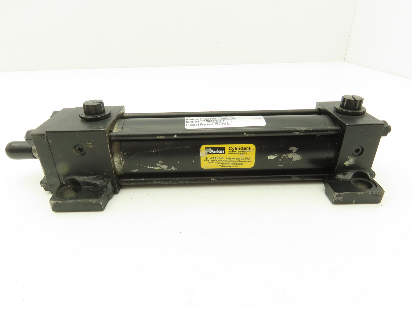 Parker 1.50CC2ALU14AC5.000 Pneumatic Air Cylinder 1.5" Bore 5" Stroke 250PSI