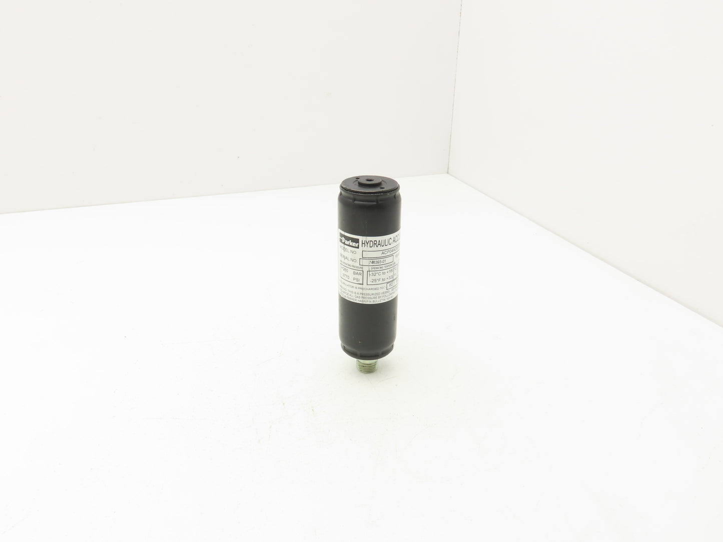 Parker ACP04AD008R57H Forklift Hydraulic Accumulator 3770 PSI Off Hyster E80XN