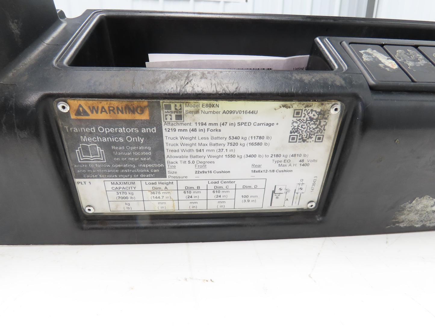Danaher ACS48L-700F-23P AC SuperDrive Forklift Motor Controller 48V Off E80XN