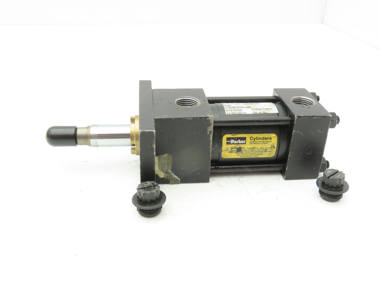Parker 1.50J2ALU14A1.000 Pneumatic Air Cylinder 1.5" Bore 1" Stroke 250PSI