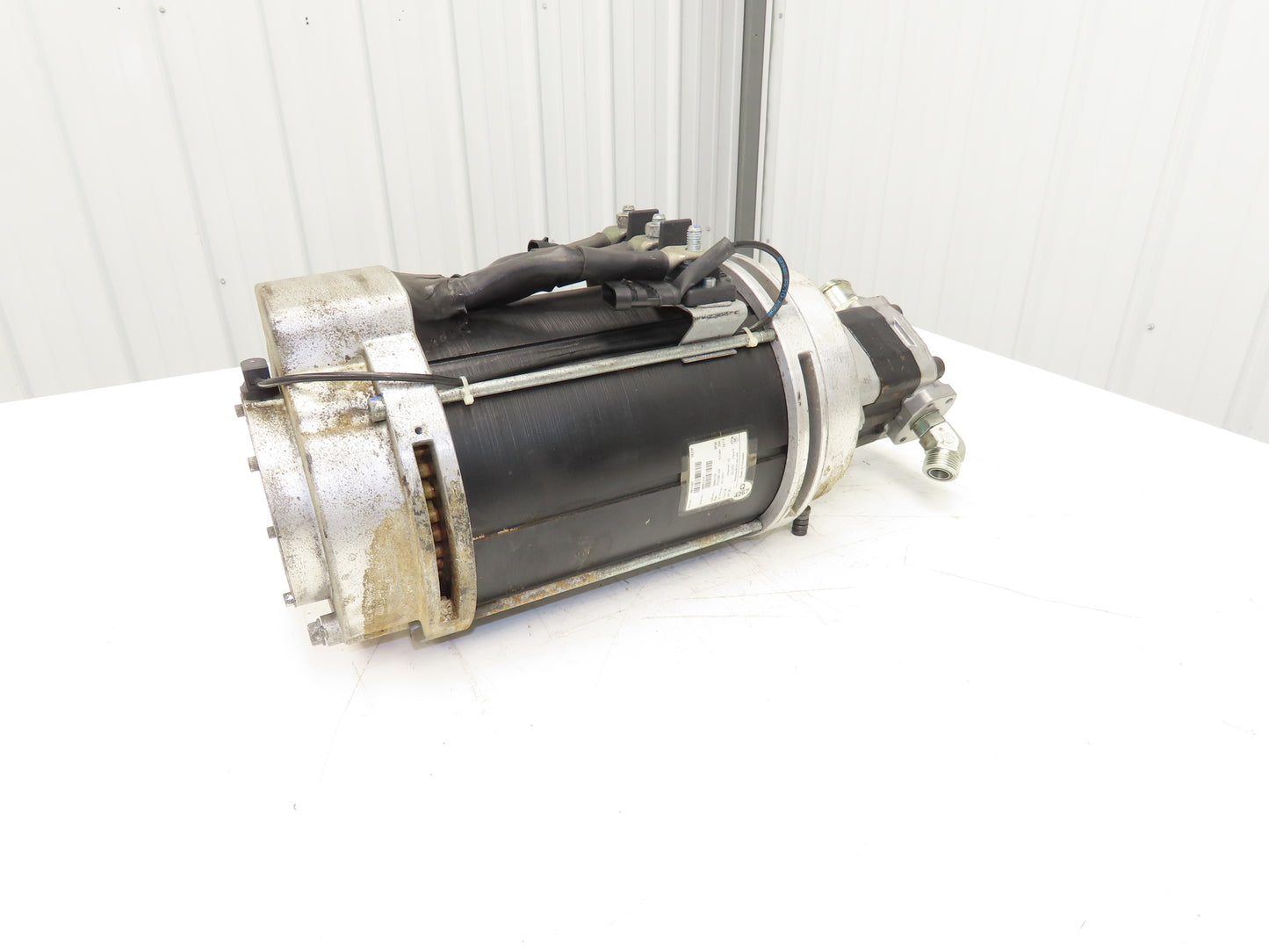 Hyster 8813389 Forklift Hydraulic Motor 48V & Pump 8811653 Removed From E80XN
