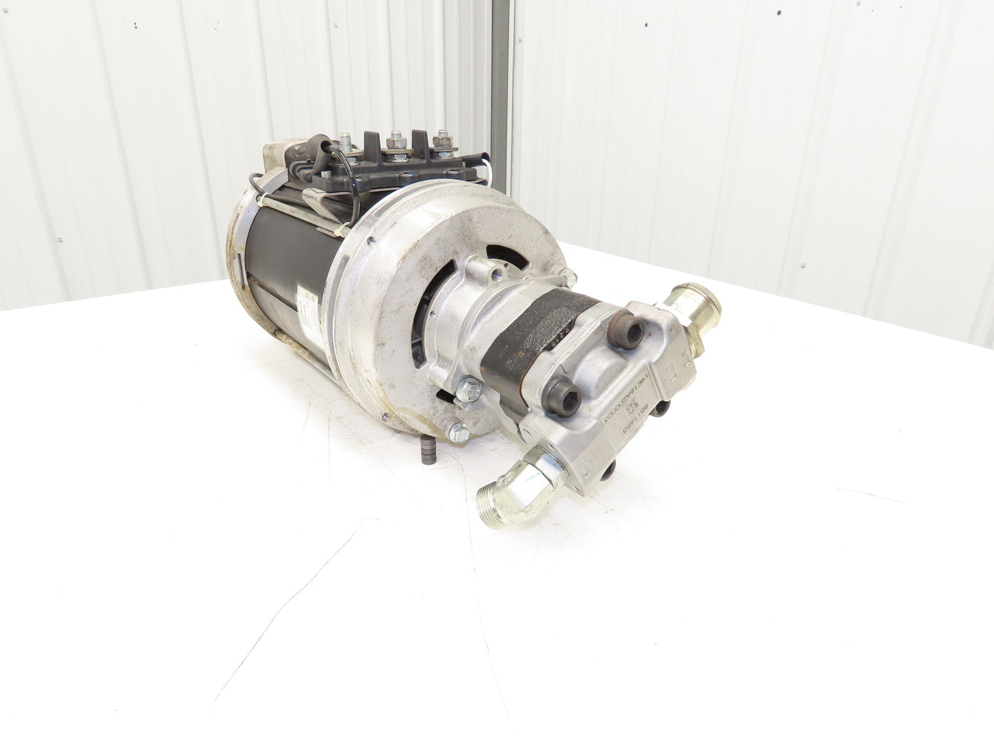 Hyster 8813389 Forklift Hydraulic Motor 48V & Pump 8811653 Removed From E80XN
