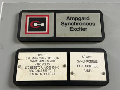 Post Glover Resistor Bank 2.5 / 250 Ohms Ampgard Synchronous Exciter 4A36692G45