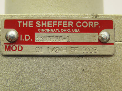Sheffer 01 1/2MHFF 0003 Hydraulic Cylinder 1.5" Bore 5" Stroke 2000PSI Med. Duty