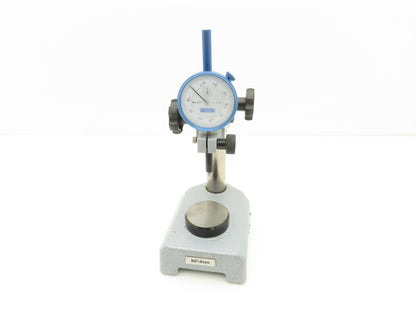 Mitutoyo 7002-10 Indicator Stand Steel Base 58mm Flat Anvil with Dial Gage 0-1"