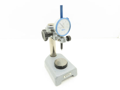 Mitutoyo 7002-10 Indicator Stand Steel Base 58mm Flat Anvil with Dial Gage 0-1"
