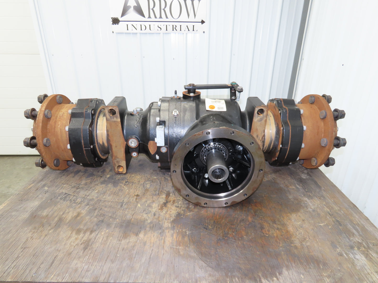 Hyster E80XN Forklift Front Dual Wheel Drive Axle Assembly 8-Lug Off E80XN