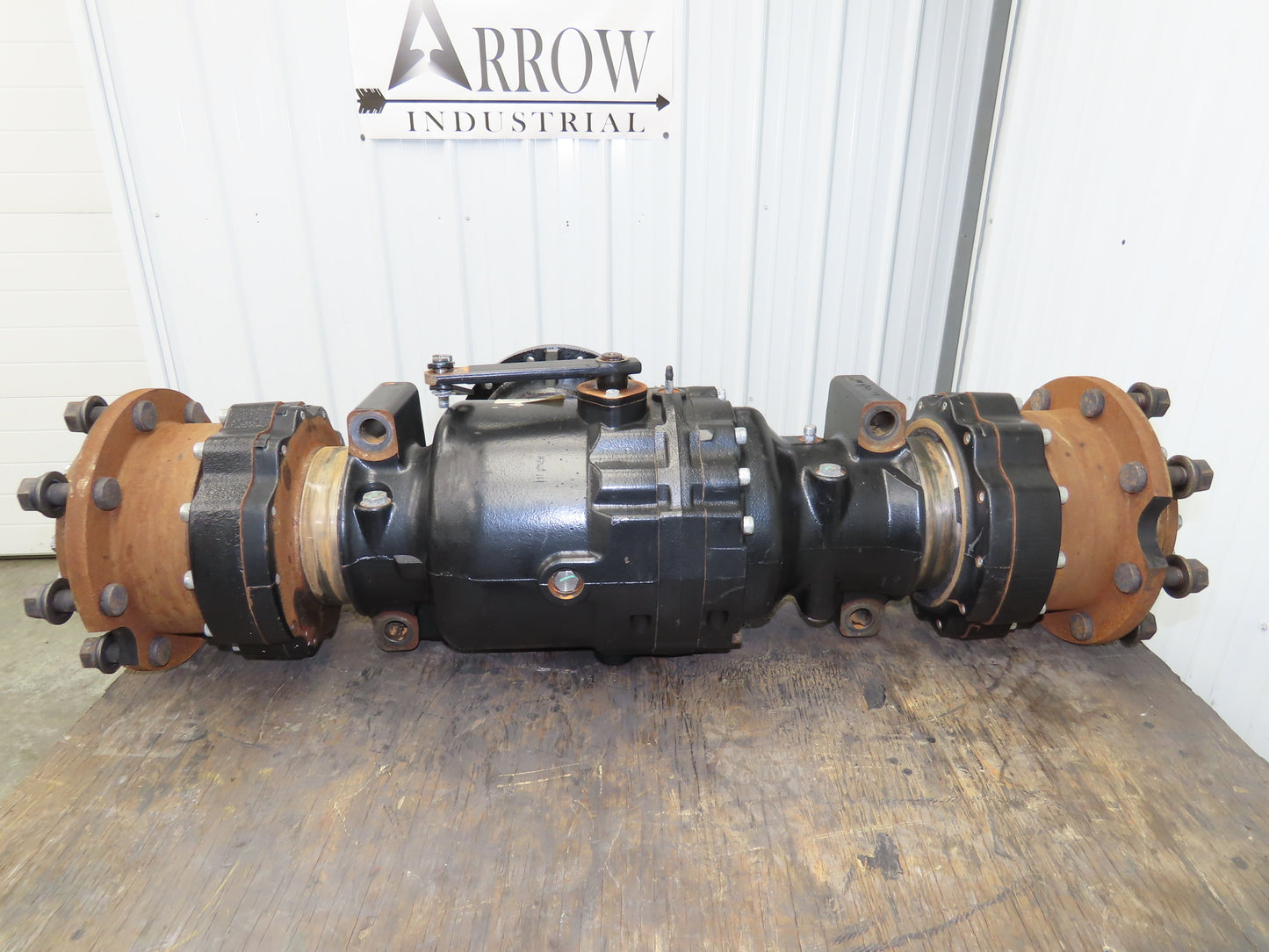 Hyster E80XN Forklift Front Dual Wheel Drive Axle Assembly 8-Lug Off E80XN