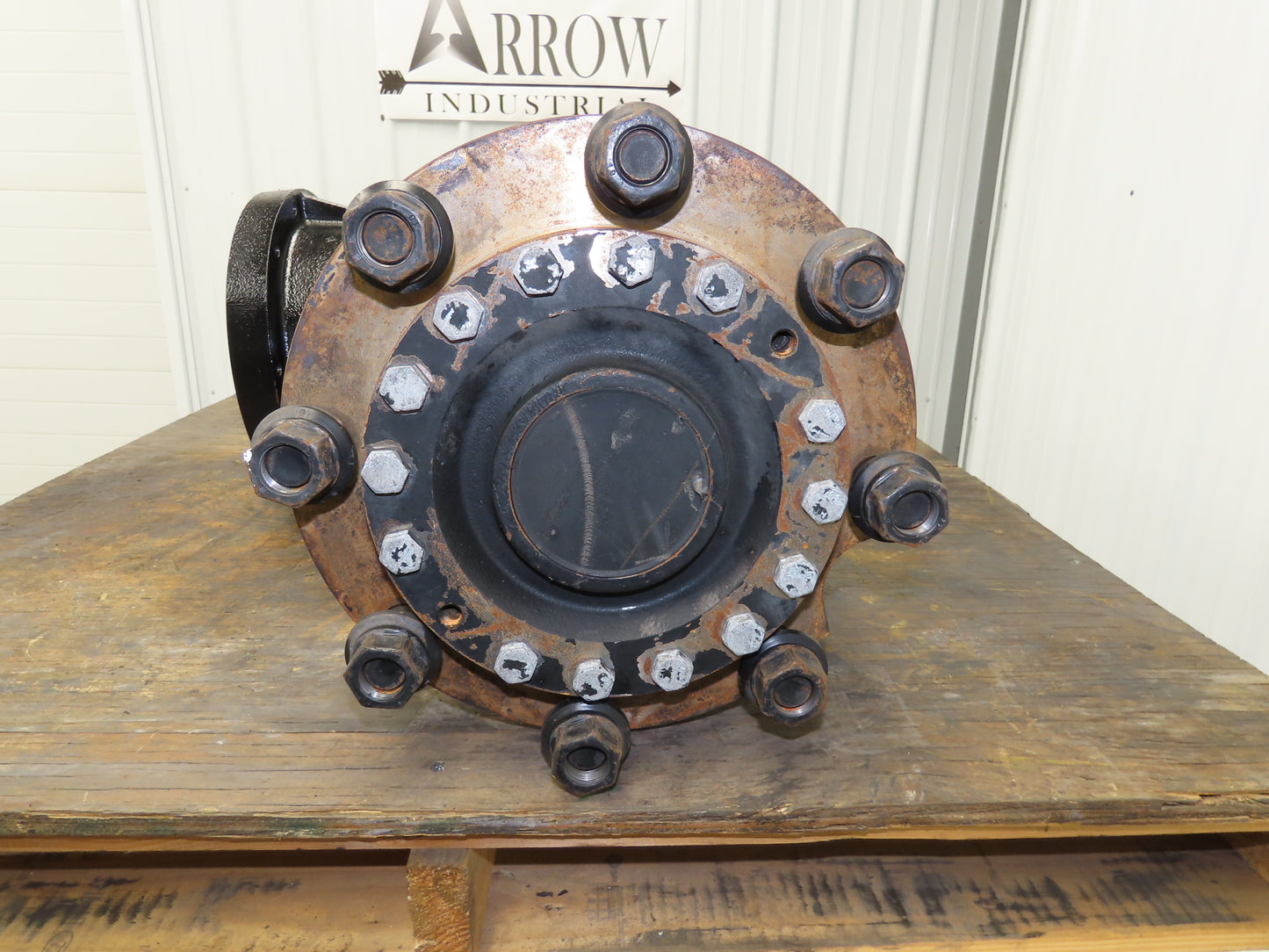Hyster E80XN Forklift Front Dual Wheel Drive Axle Assembly 8-Lug Off E80XN