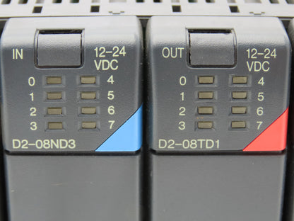 Koyo Direct Logic Do More PLC 6-Slot Rack w/H2 Programmable Controller & I/O