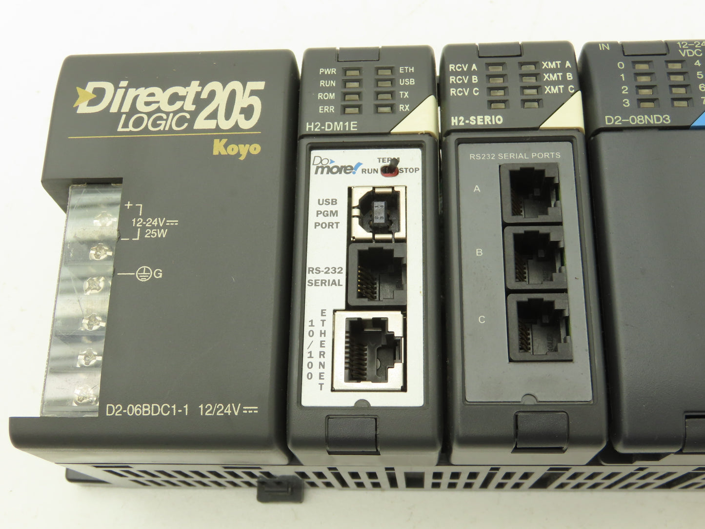 Koyo Direct Logic Do More PLC 6-Slot Rack w/H2 Programmable Controller & I/O