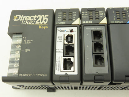 Koyo Direct Logic Do More PLC 6-Slot Rack w/H2 Programmable Controller & I/O