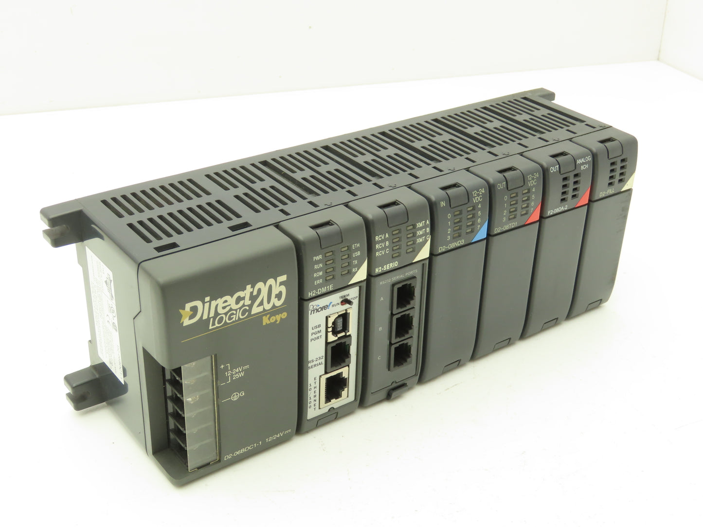Koyo Direct Logic Do More PLC 6-Slot Rack w/H2 Programmable Controller & I/O