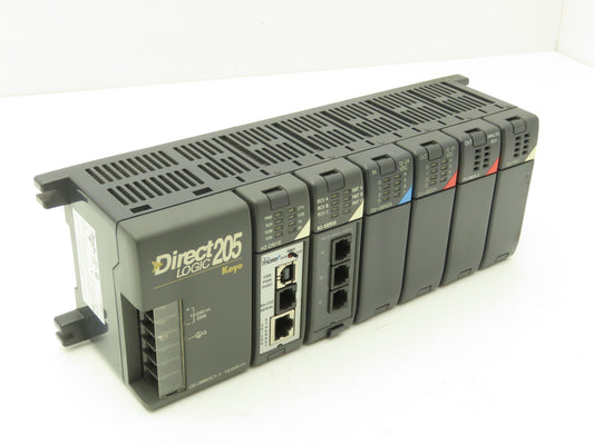 Koyo Direct Logic Do More PLC 6-Slot Rack w/H2 Programmable Controller & I/O