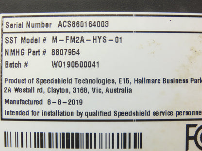 Speedshield M-FM2A-HYS-01 Tracker Display Module 8807954 Off Hyster E100XN