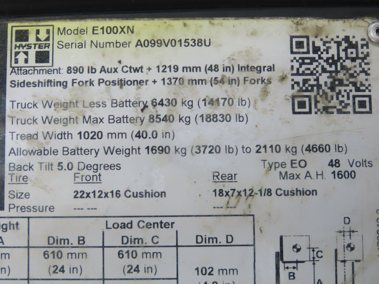 Speedshield M-FM2A-HYS-01 Tracker Display Module 8807954 Off Hyster E100XN